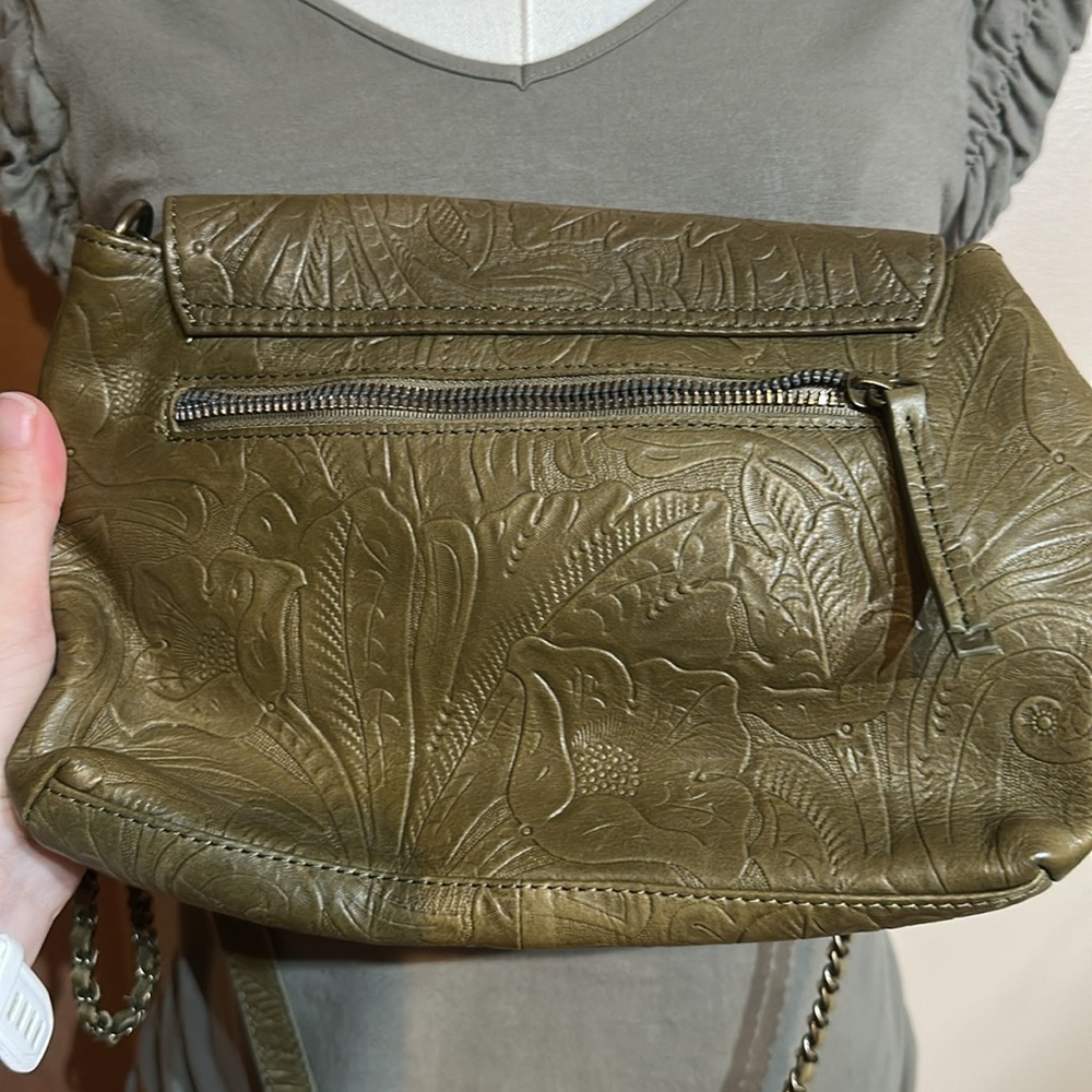 American Leather Co. Olive Crossbody Bag - Picture 4 of 8